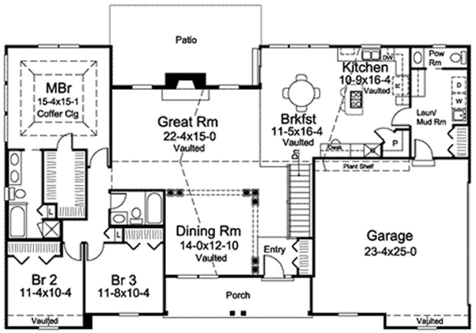 Main Floor Plan for House Plan #633302