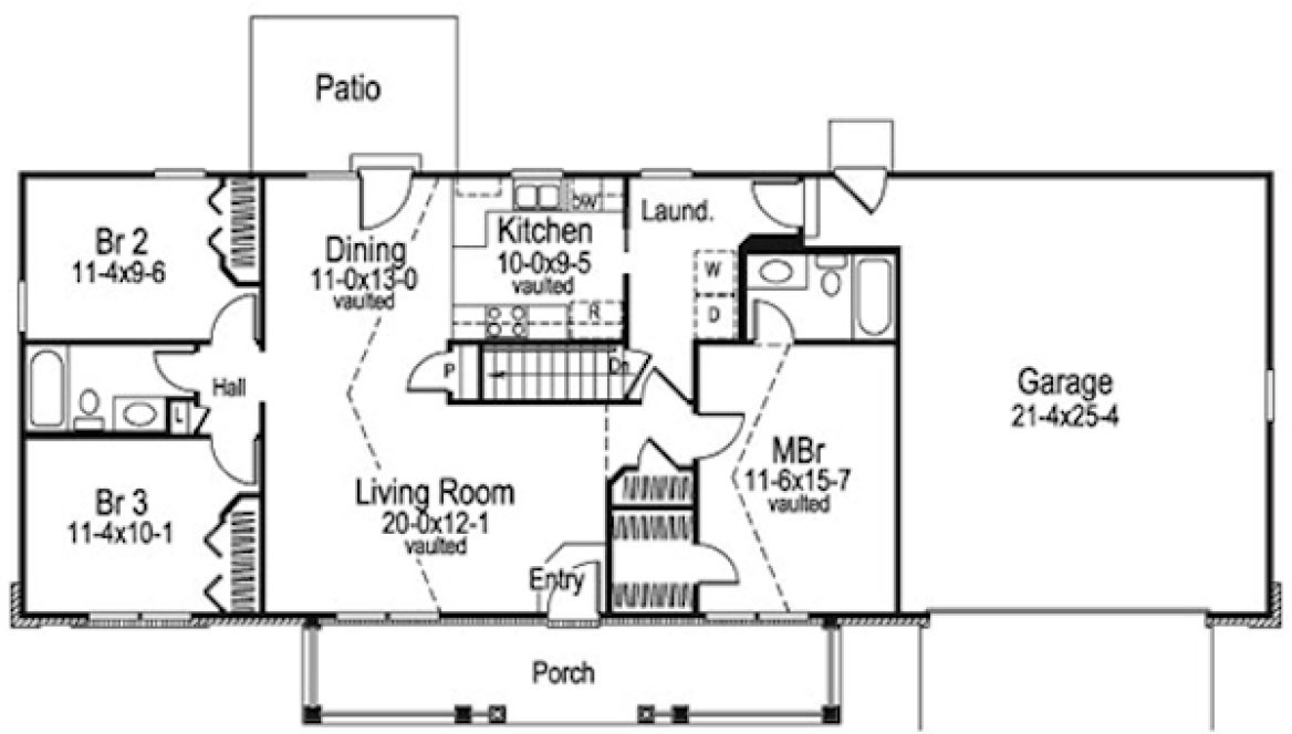Main Floor Plan for House Plan #630131
