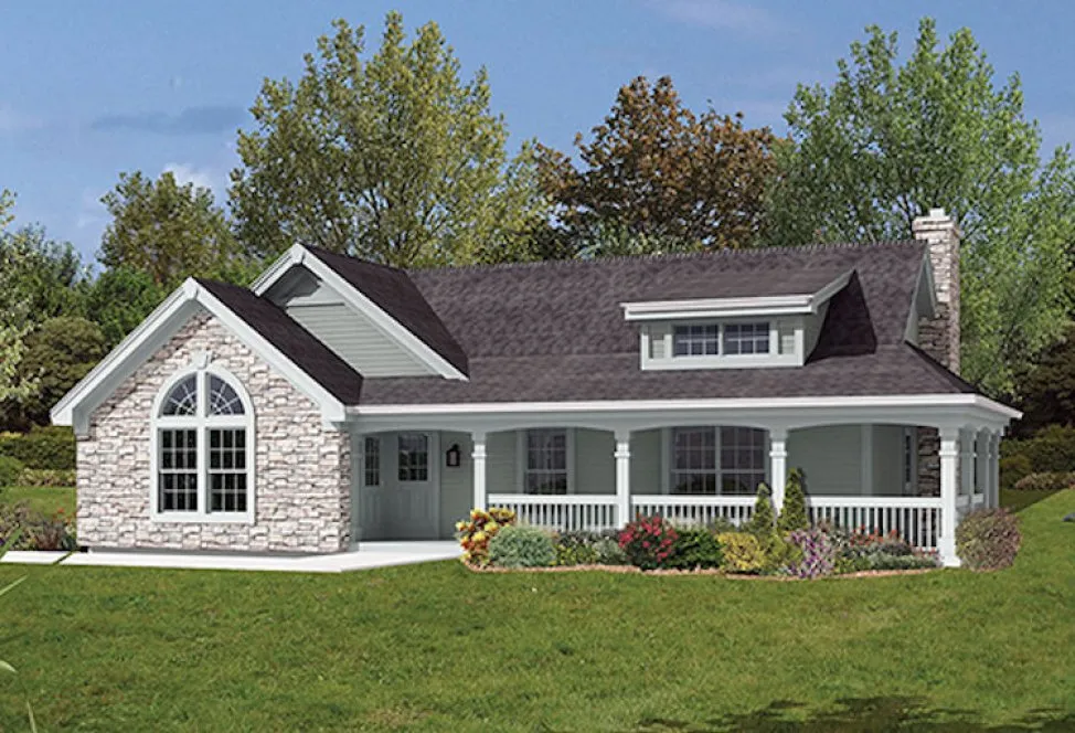 Full Rendering for House Plan #630108