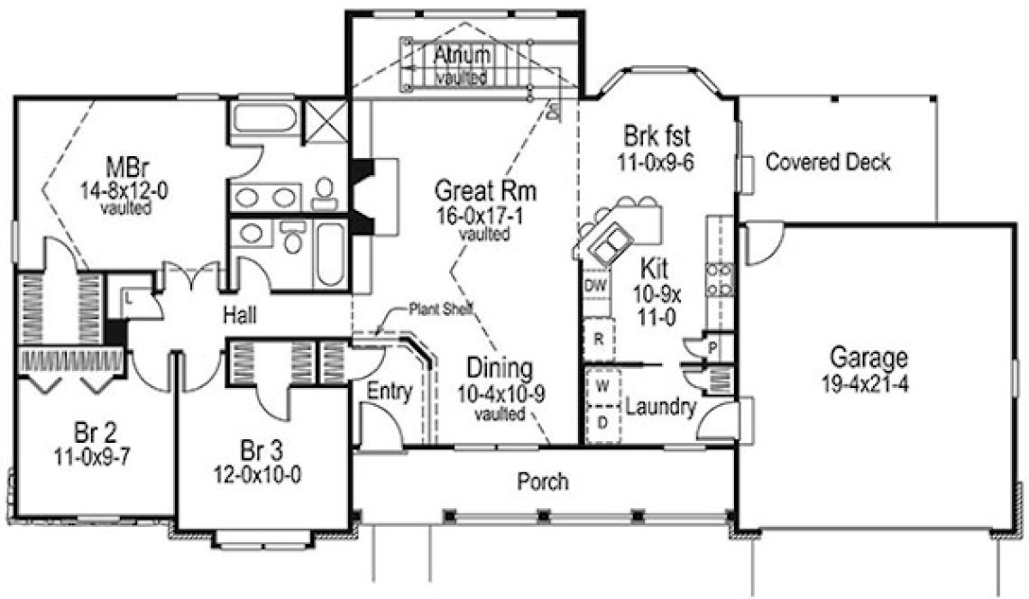 Main Floor Plan for House Plan #632351