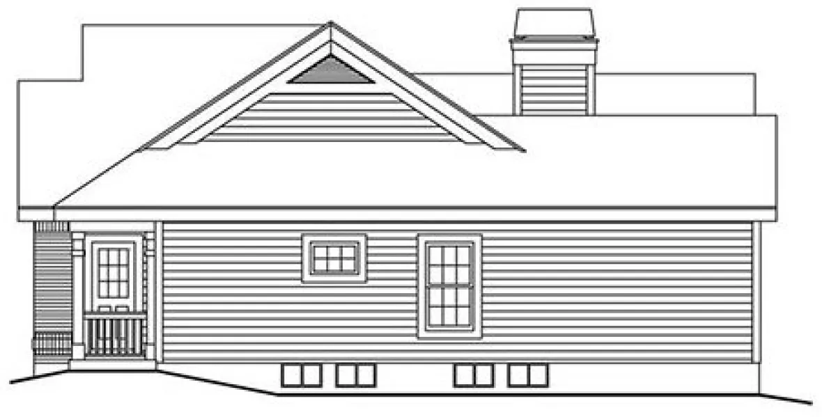 Right Elevation for House Plan #631951