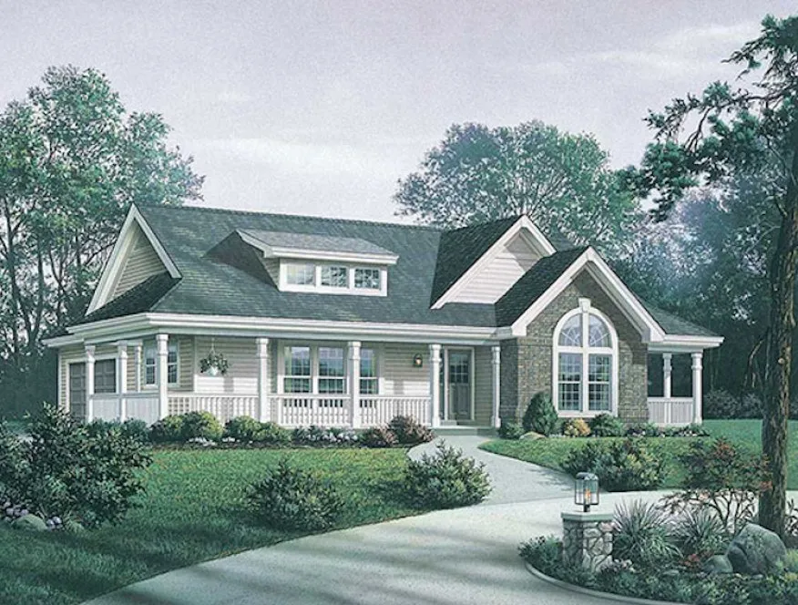 Full Rendering for House Plan #631951