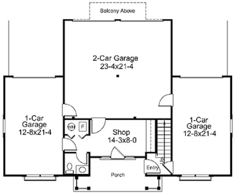 Main Floor Plan for House Plan #631391