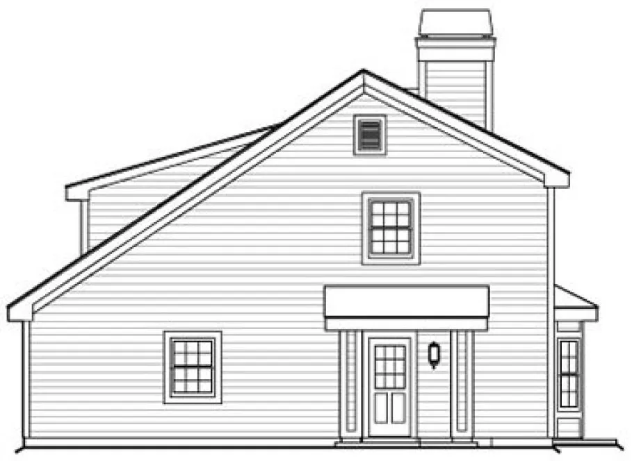Right Elevation for House Plan #634671