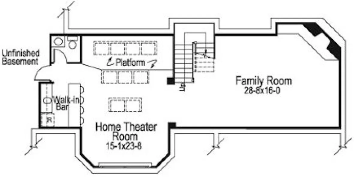 Basement Plan for House Plan #630242