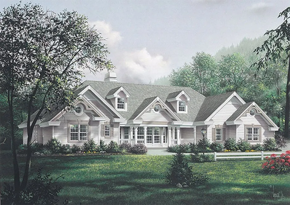 Full Rendering for House Plan #630242