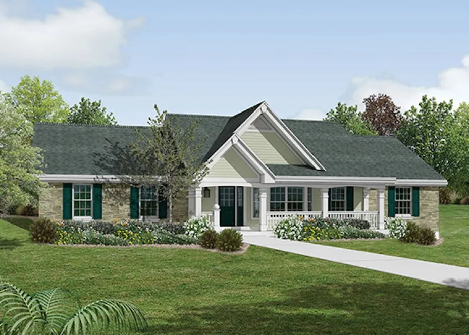 Full Rendering for House Plan #631491