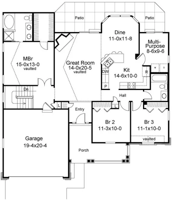 Plan for House Plan #630851