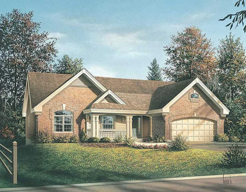 Full Rendering for House Plan #631471