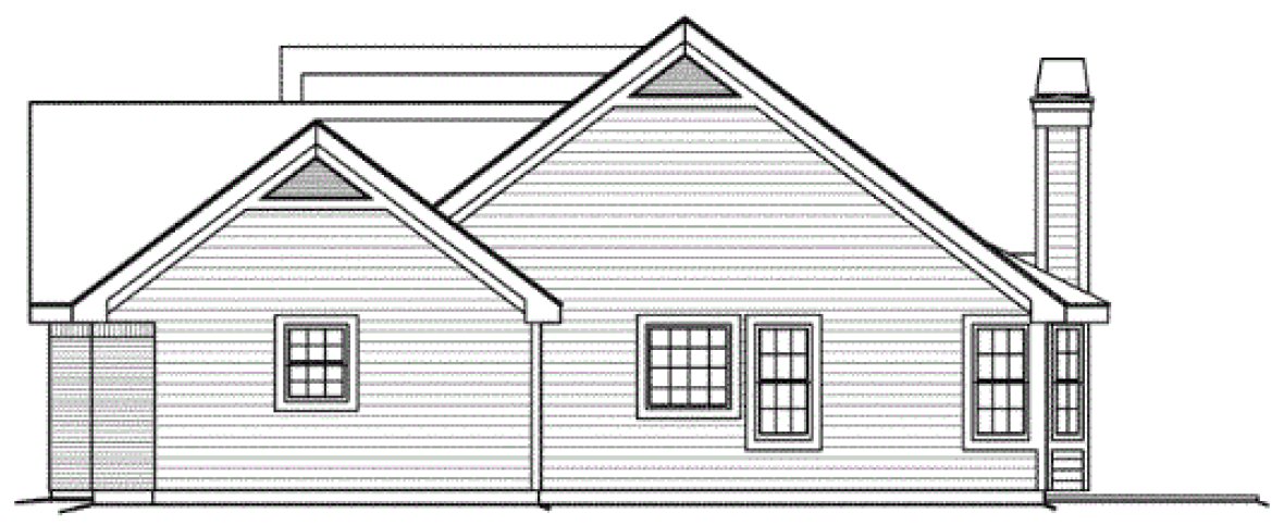 Right Elevation for House Plan #632232