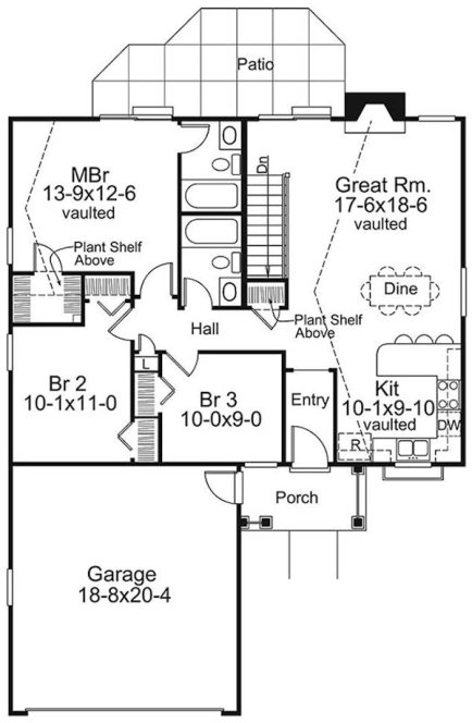 Main Floor Plan for House Plan #633011
