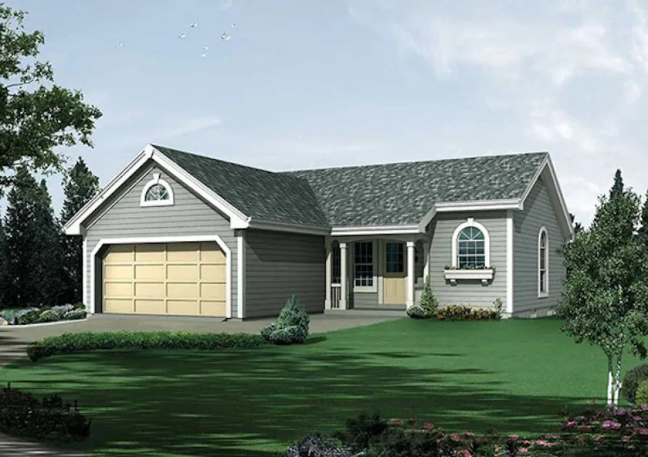 Full Rendering for House Plan #633011