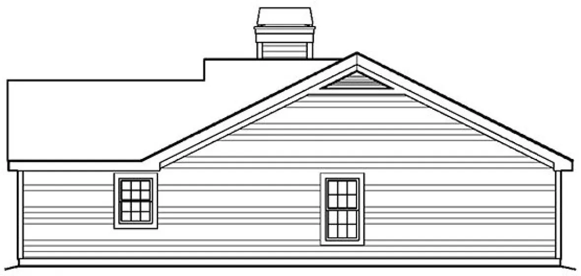 Right Elevation for House Plan #633021