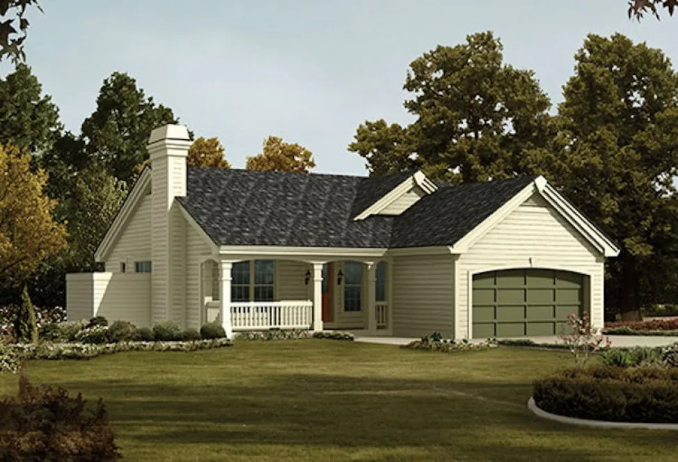 Full Rendering for House Plan #633021