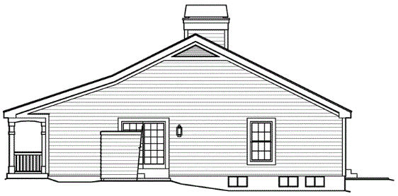 Right Elevation for House Plan #631711