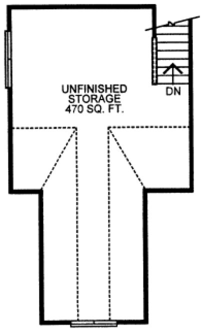Attic Plan for House Plan #151004
