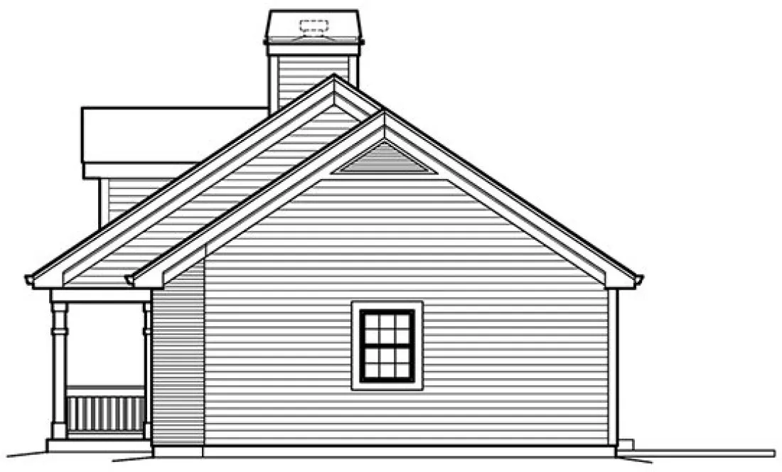 Right Elevation for House Plan #630241