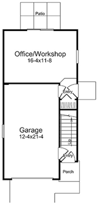 Main Floor Plan for House Plan #638490