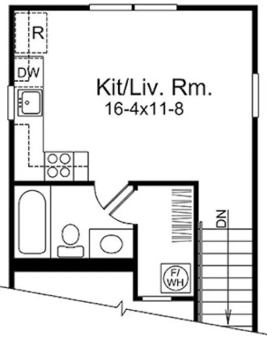 Second Floor Plan for House Plan #638490