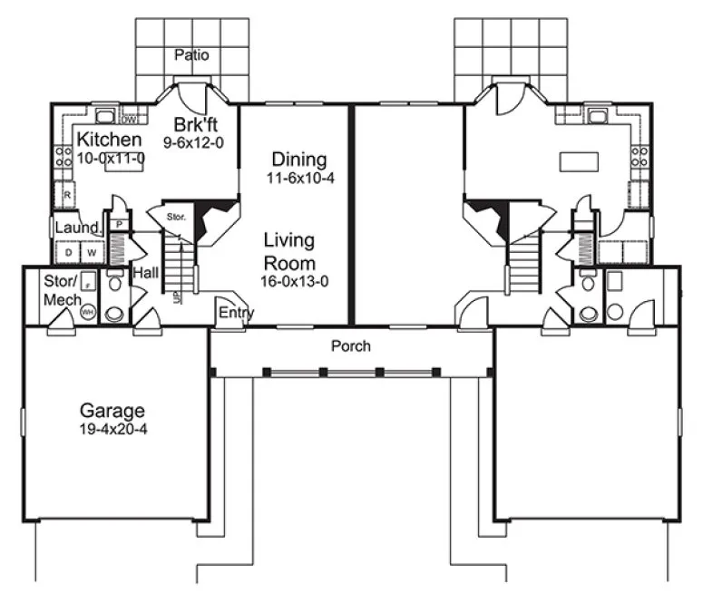 Main Floor Plan for House Plan #632116