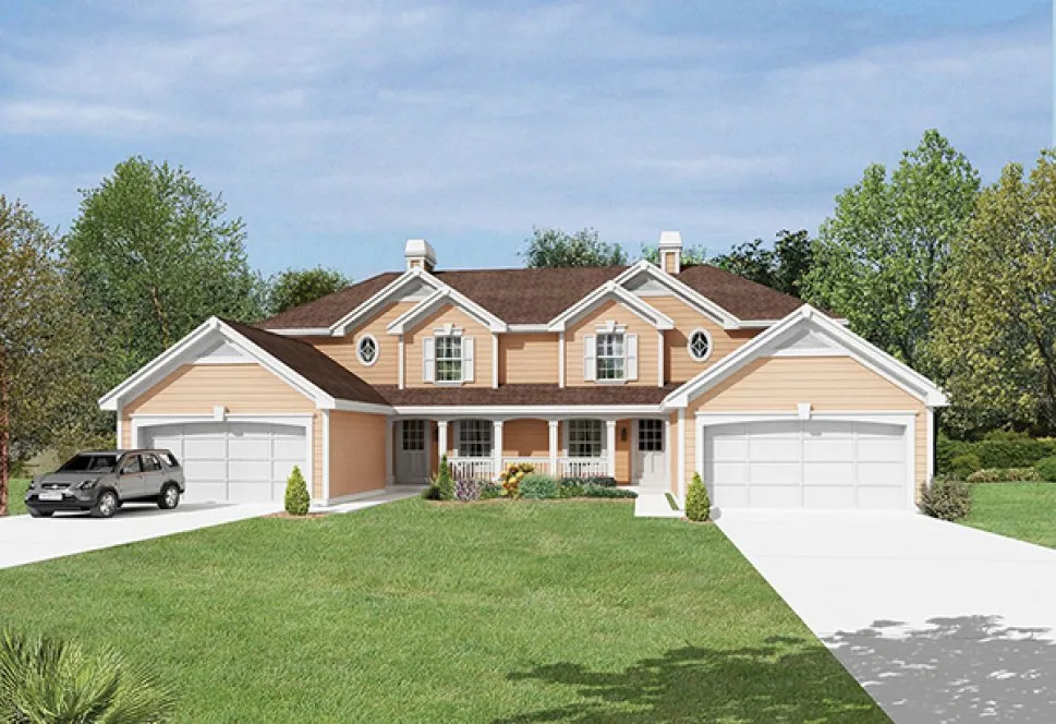 Full Rendering for House Plan #632116