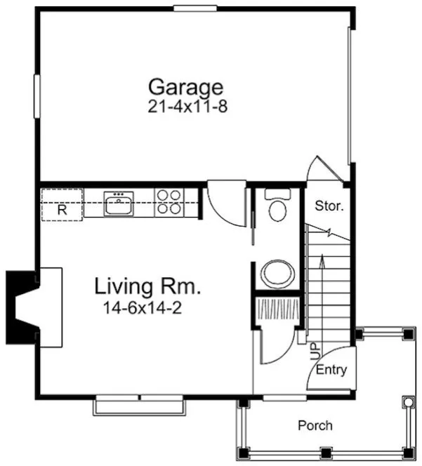Main Floor Plan for House Plan #635090