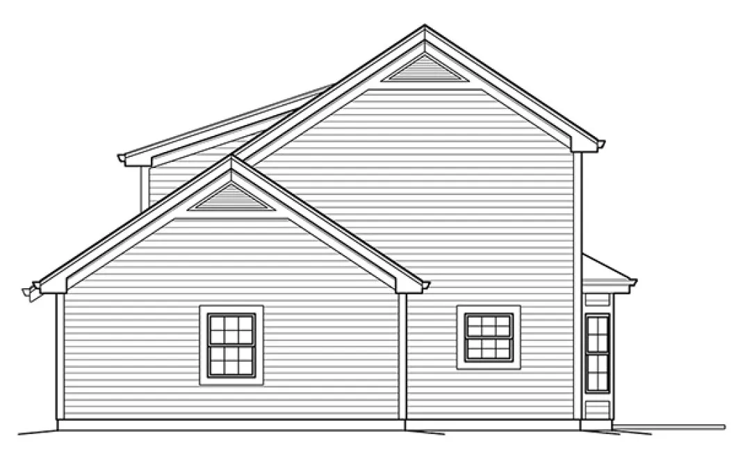 Right Elevation for House Plan #632981