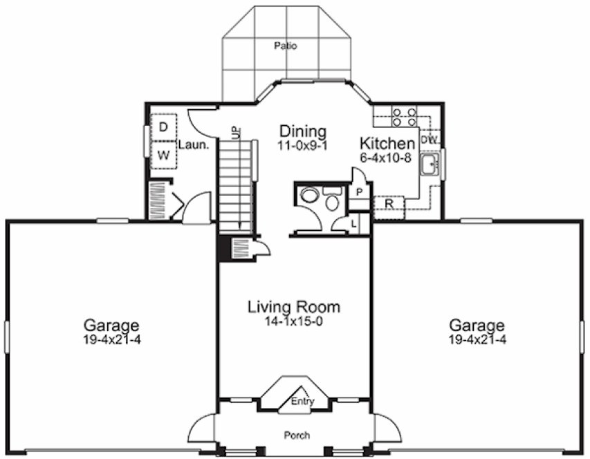 Main Floor Plan for House Plan #632981