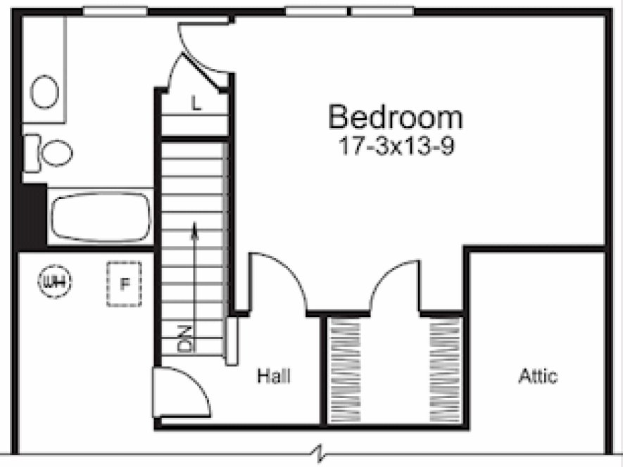 Second Floor Plan for House Plan #632981