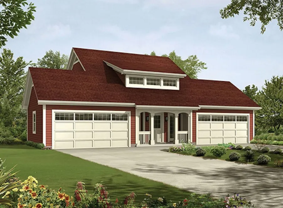 Full Rendering for House Plan #632981