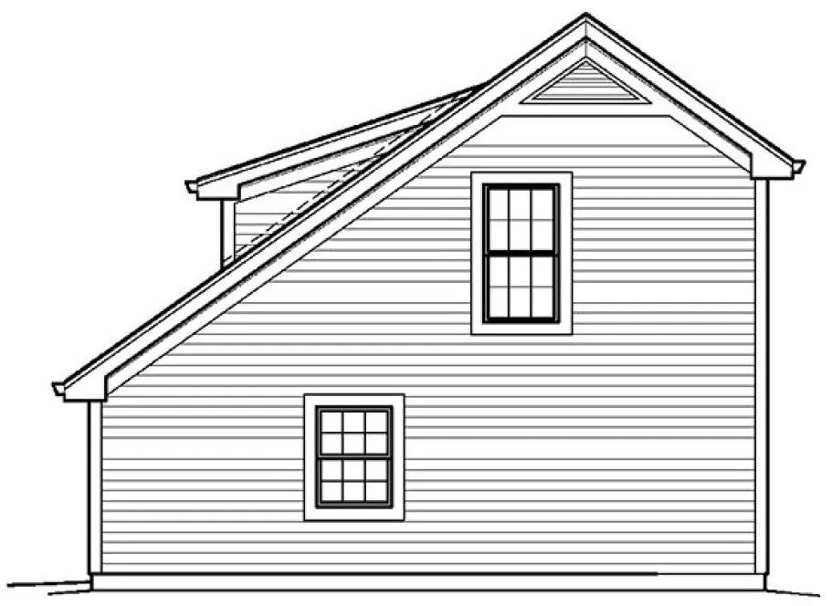 Right Elevation for House Plan #636960