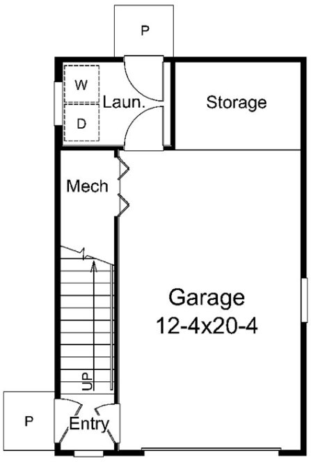 Main Floor Plan for House Plan #636960