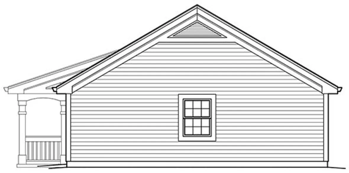 Right Elevation for House Plan #636940
