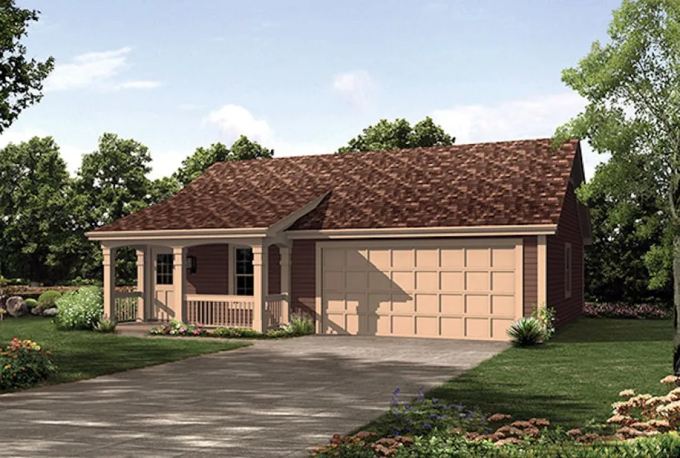 Full Rendering for House Plan #636940