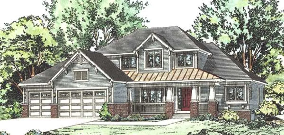 Full Rendering for House Plan #151073
