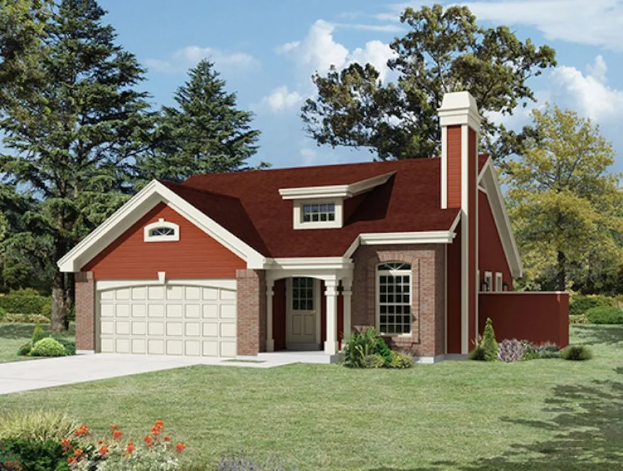 Full Rendering for House Plan #630694
