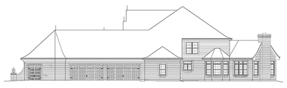 Right Elevation for House Plan #638806