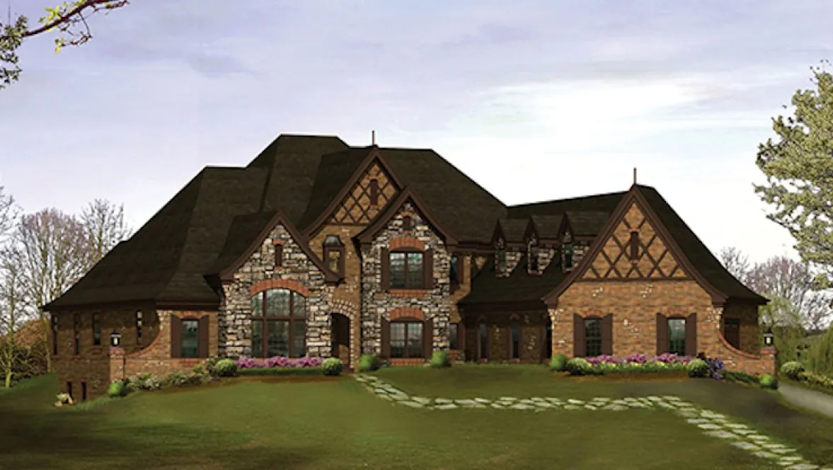 Full Rendering for House Plan #638806