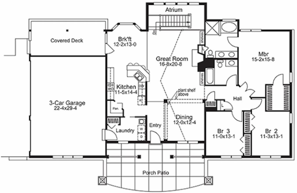 Main Floor Plan for House Plan #633612