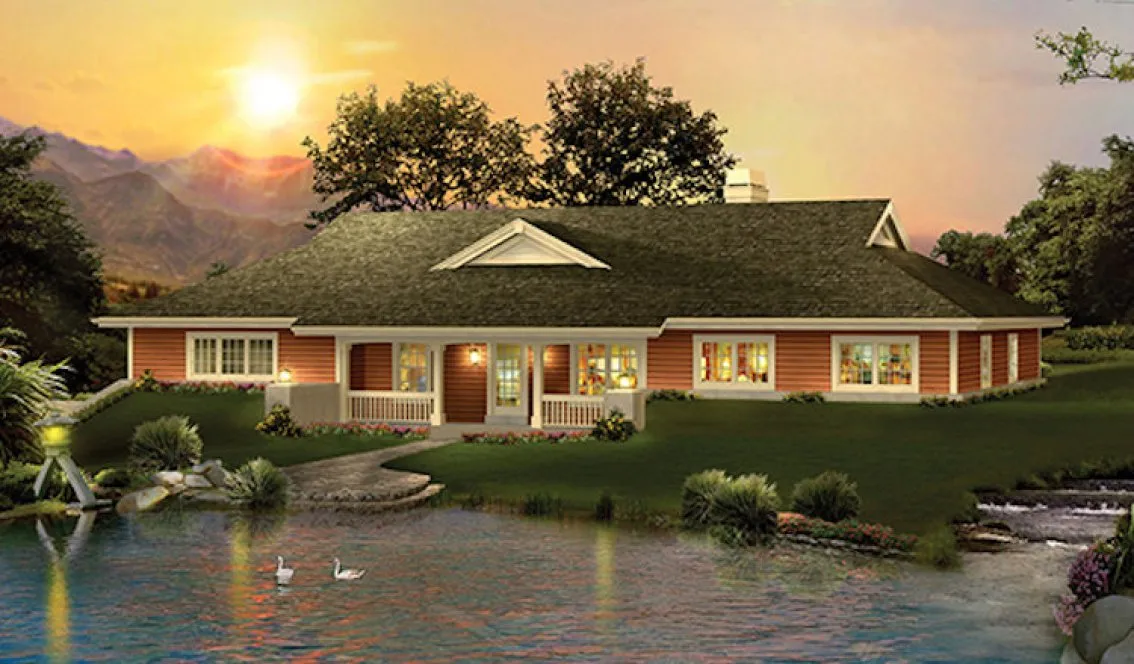 Full Rendering for House Plan #633612