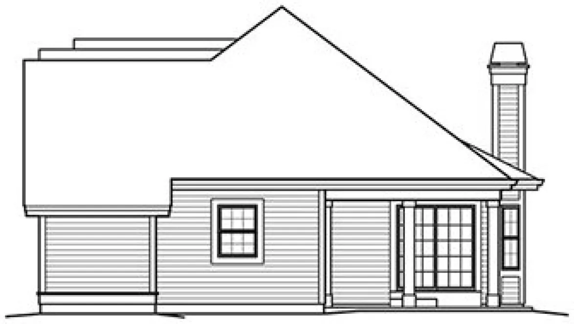 Right Elevation for House Plan #639651