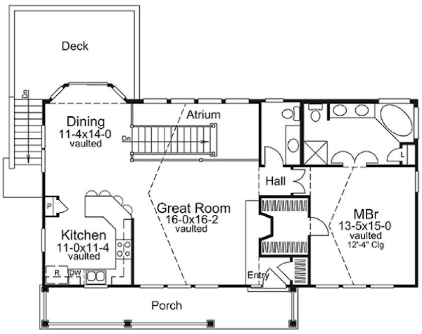 Main Floor Plan for House Plan #630861