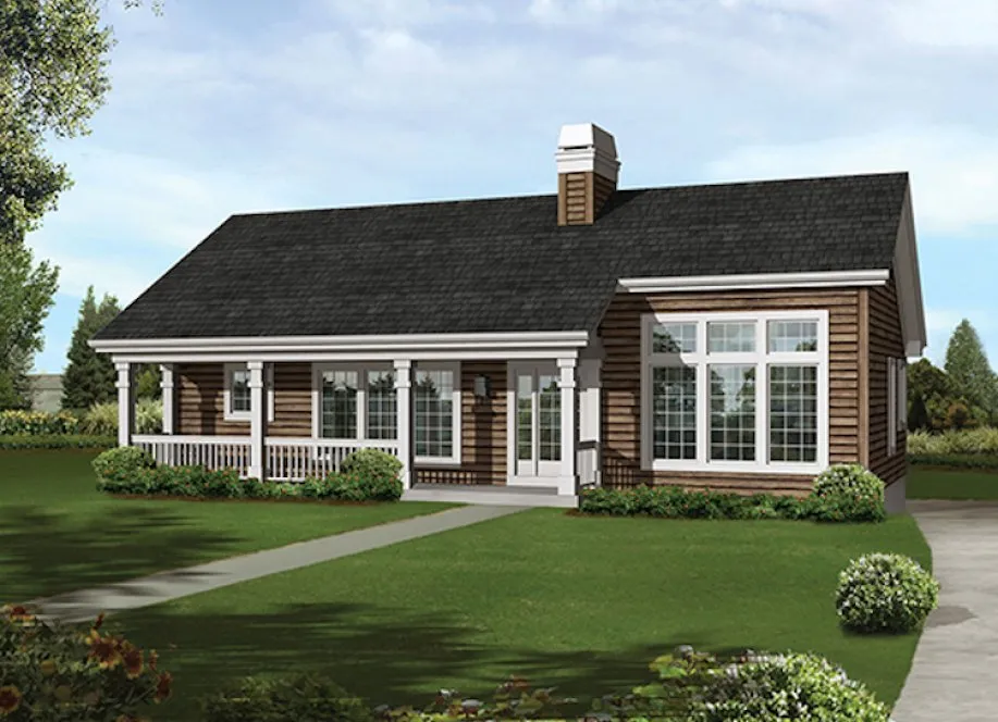 Full Rendering for House Plan #630861