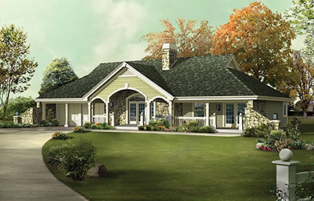 Full Rendering for House Plan #630151