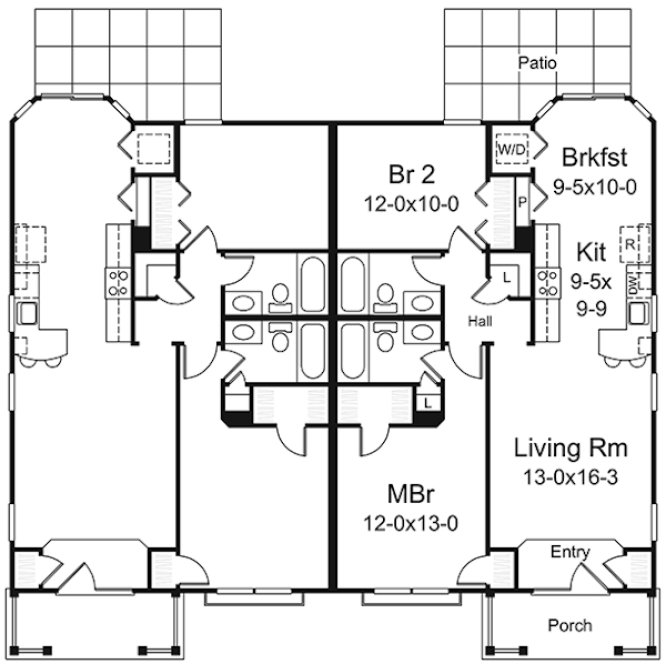 Main Floor Plan for House Plan #638002