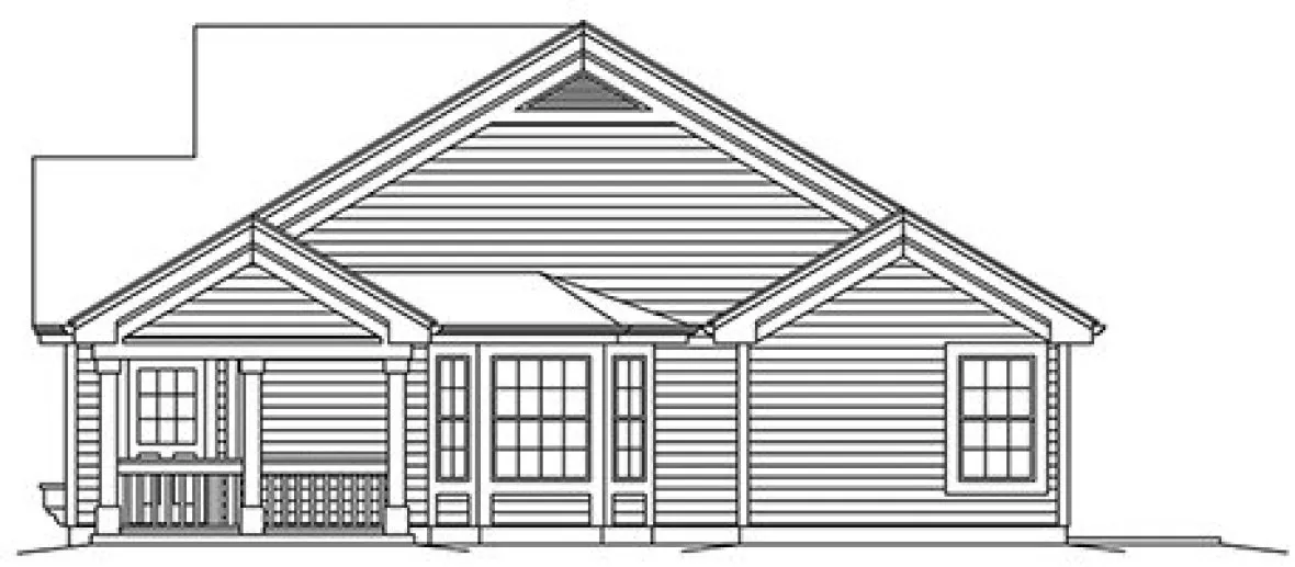 Right Elevation for House Plan #630302