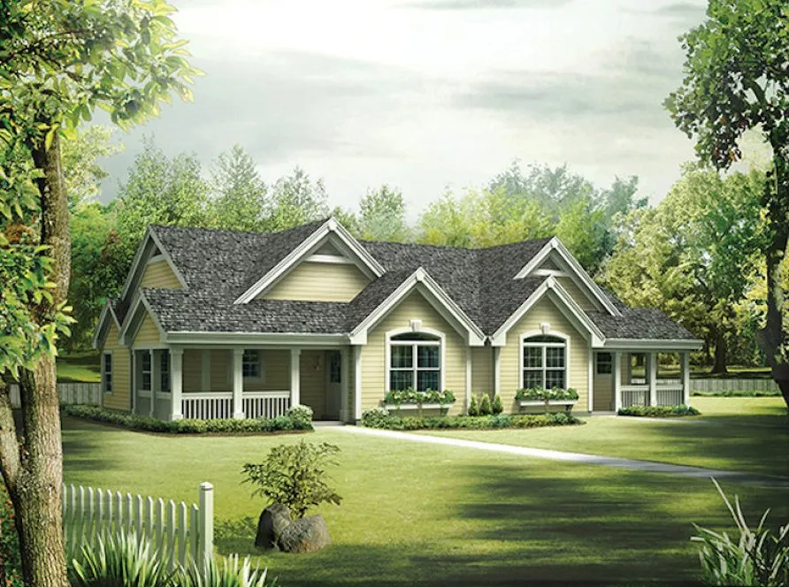Full Rendering for House Plan #630302