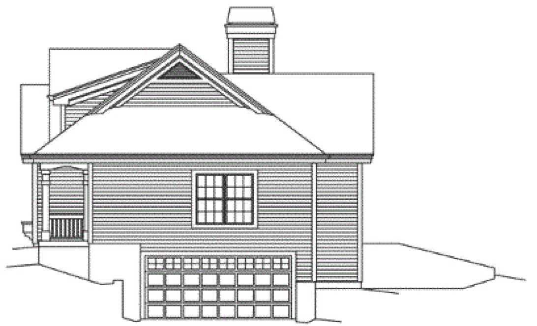 Right Elevation for House Plan #637761