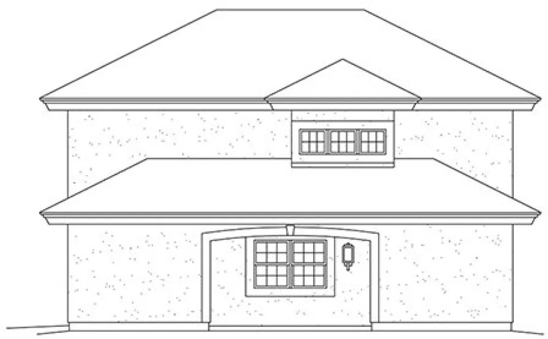Right Elevation for House Plan #635571