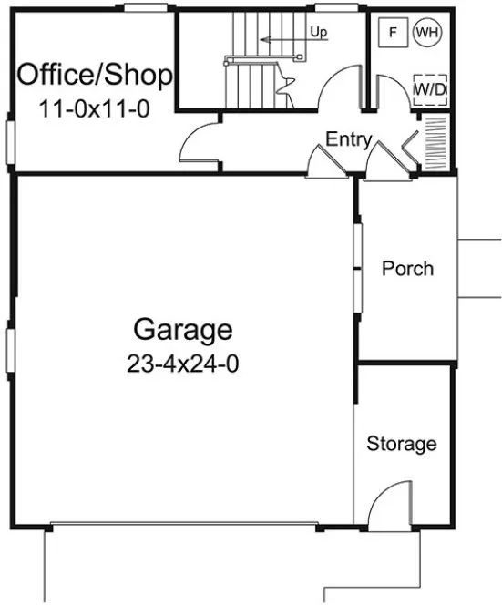 Main Floor Plan for House Plan #635571